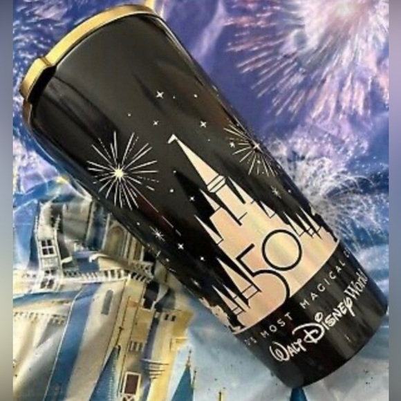 DISNEY World 50th Anniversary Stainless Steel Corkcicle Tumbler - Picture 3 of 9